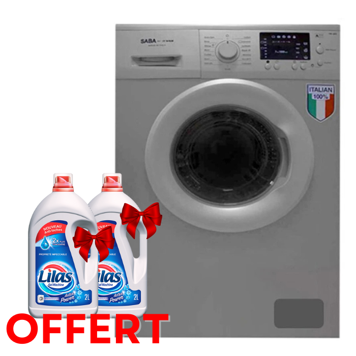 MACHINE À LAVER SABA it wash – 6KG – Silver – GARANTIE 2 ANS