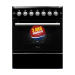 Cuisinière a gaz ORIENT avec tourne broche 4 feux 60cm - Noir (OC-60-60TN)