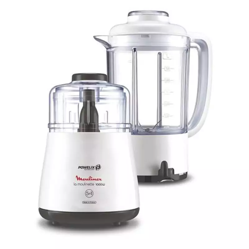 Blender & Mini Hachoir MOULINEX DPA241 1000W – Blanc - Moulinex