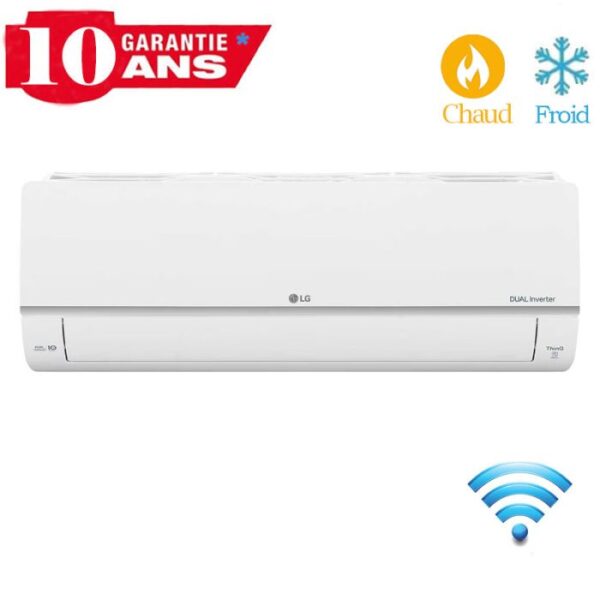 Climatiseur Dual Inverter LG 12000 BTU Chaud/Froid Smart – D12TIH – Garantie 3 ans