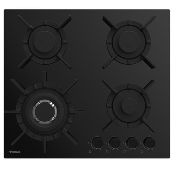 Plaque de Cuisson FOCUS F415B 4 Feux 60 cm – Noir