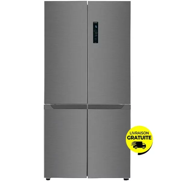 Réfrigérateur Side By Side TCL 512 Litres NoFrost C512CDN - Inox