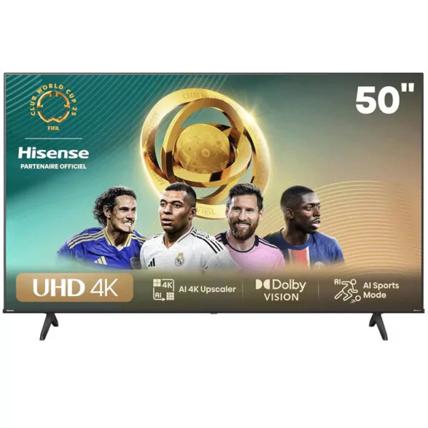 TV Hisense 50″ A6N 4K UHD Smart Google Tv – Noir