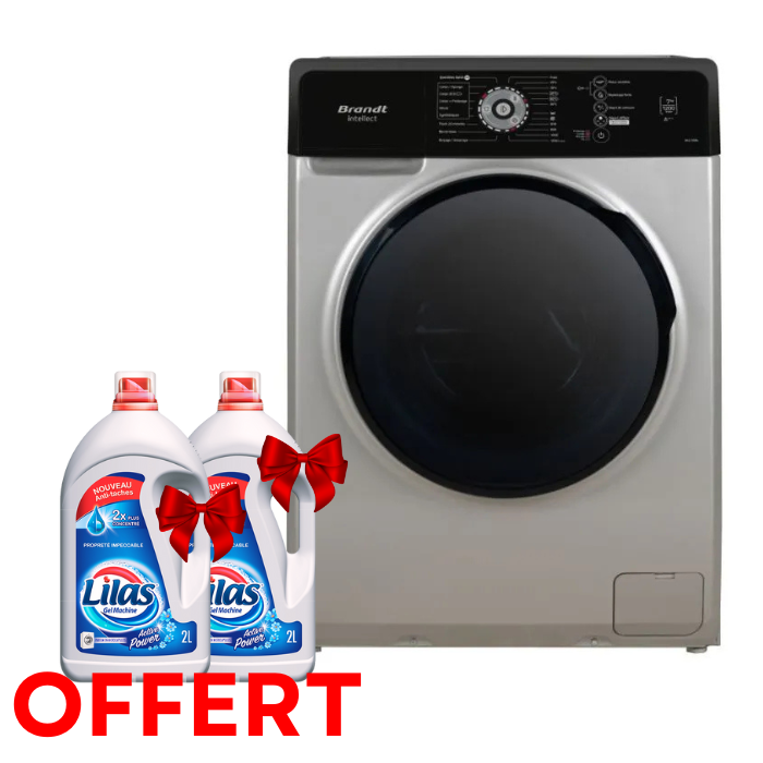 Lave Linge Frontal BRANDT BAL72SBL 7 Kg – Silver