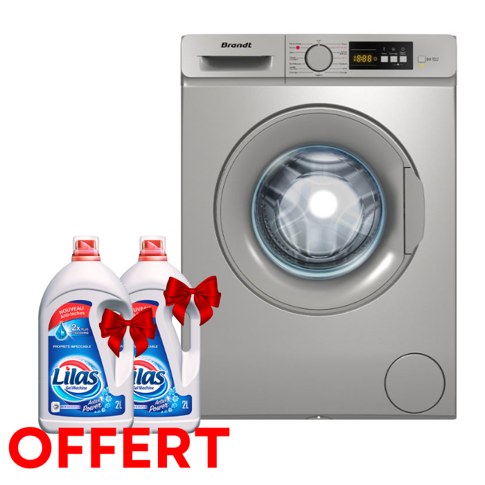 LAVE LINGE FRONTALE BRANDT BLF615S 6KG – SILVER