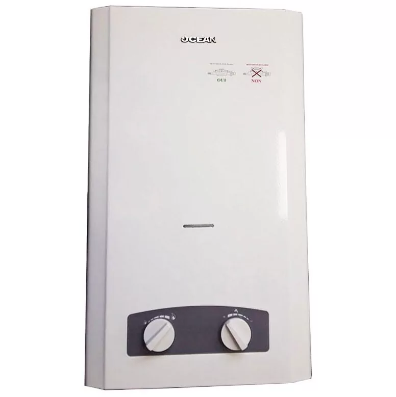 Chauffe Bain OCEAN 10 Litres Gaz Bouteille – Blanc