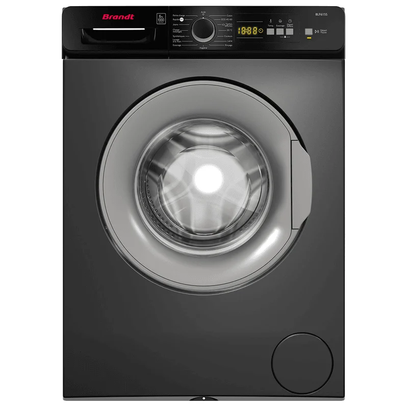 LAVE LINGE FRONTALE BRANDT 6KG – SILVER – BU-BLF615S - Brandt