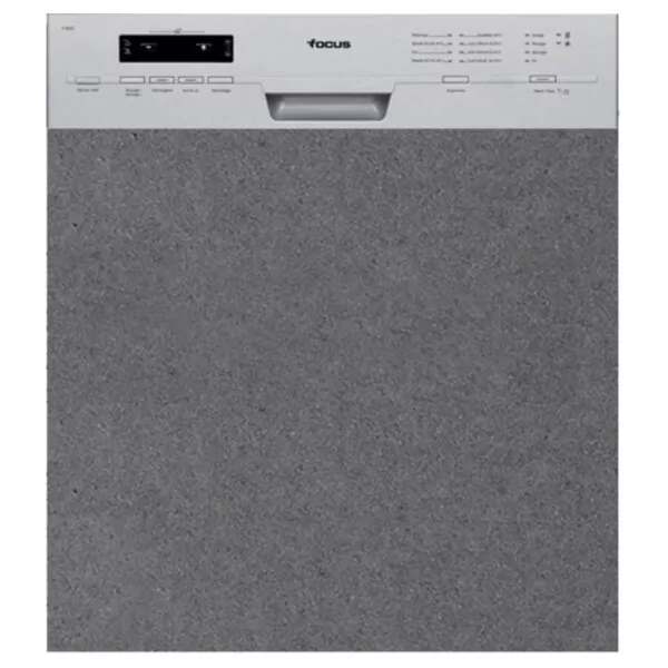 Lave Vaisselle Focus Semi Encastrable 12 Couverts Silver