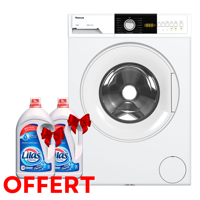 Lave linge Frontal FOCUS F1208W 8kg – Blanc