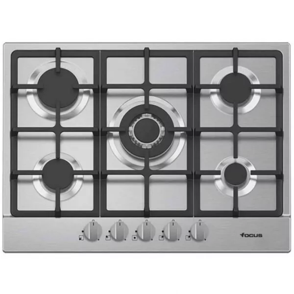 Plaque de Cuisson FOCUS F478X 5 Feux 70 cm – Inox
