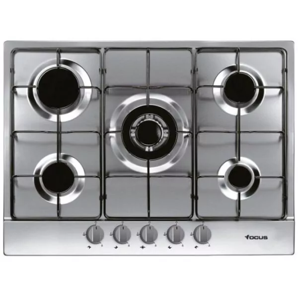 Plaque de Cuisson FOCUS F407X 5 Feux 70 cm Inox