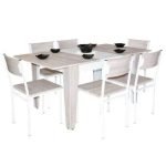 Table SOTUFAB Extensible 130/170 x 90 – Chène Brut & Blanc