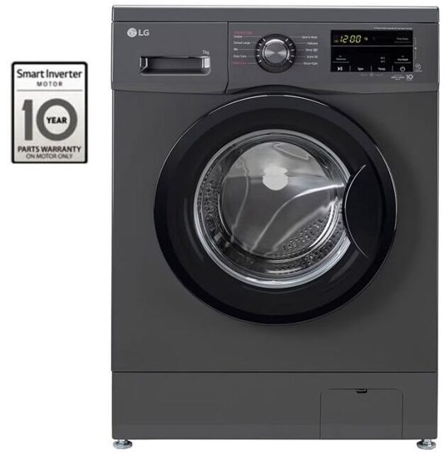 Lave Linge Frontal LG F2J3QYG6J 7 KG – Noir