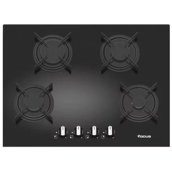 Plaque de Cuisson FOCUS F410B 4 Feux 70 cm – Noir