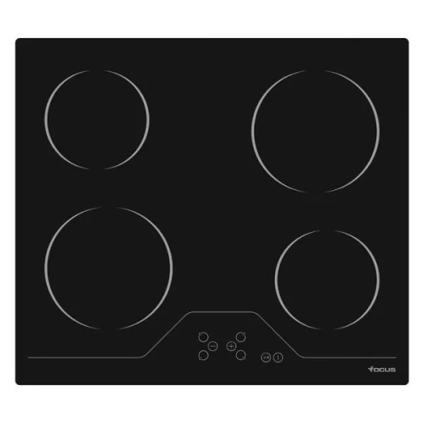 Table De Cuisson FOCUS F816X 4 Feux 60cm – Noir