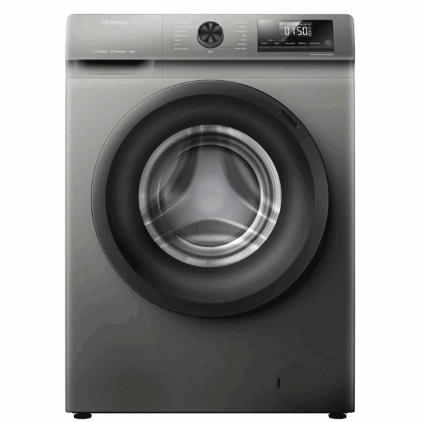 Lave-Linge Frontal HISENSE WFQP814EVMT – 8 Kg – 1400 tours/min – Inverter – Silver – Classe A+++