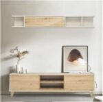 Meuble TV Living Modena Sotufab – Amazona & Beige – LIV26AM/BG