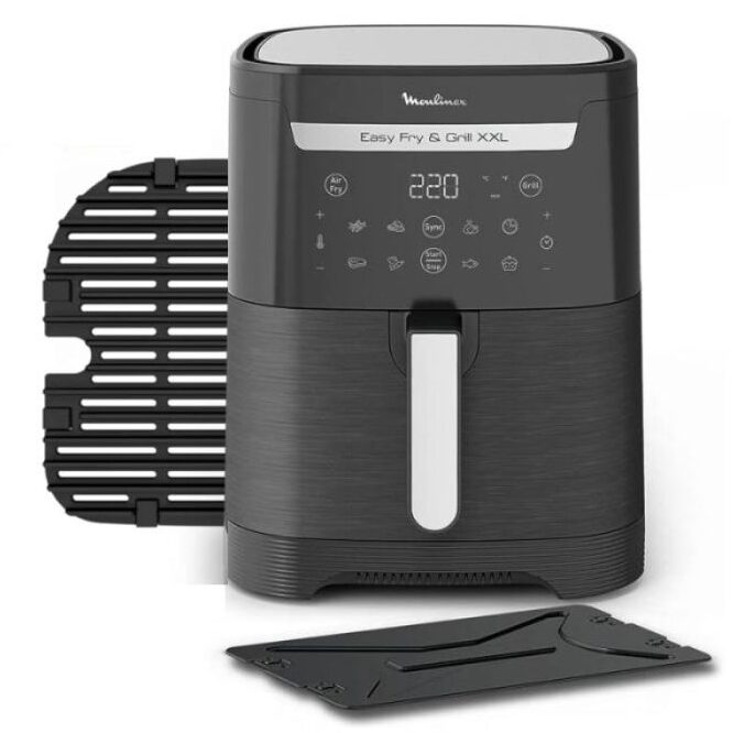 AIR FRYER MOULINEX 6.5 L – Easy Fry & Grill XXL Noir -1800 Watts – EZ801810