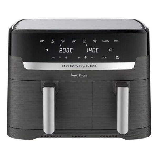 AIR FRYER MOULINEX Dual Easy Fry & Grill – 2450 Watts – EZ905B20