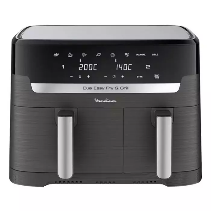 AIR FRYER MOULINEX Dual Easy Fry & Grill – 2450 Watts – EZ905B20