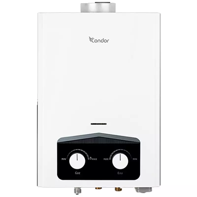 Chauffe Bain Condor à Gaz Naturel 10 litres Blanc – CCG-P410 - Condor