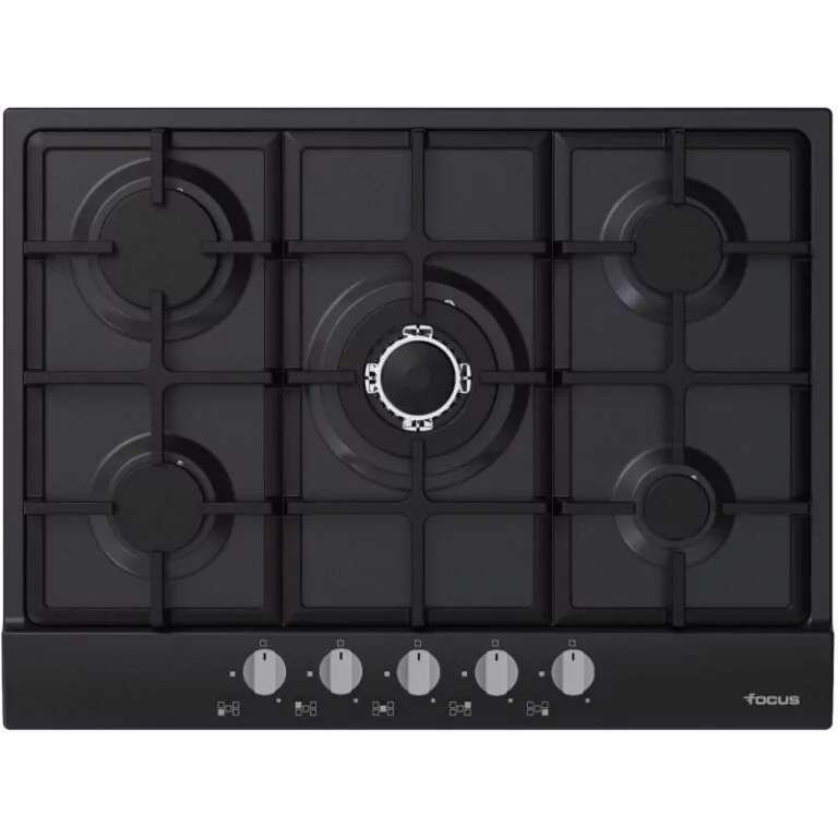 Plaque de Cuisson FOCUS 5 Feux 70 cm – Noir – F478B