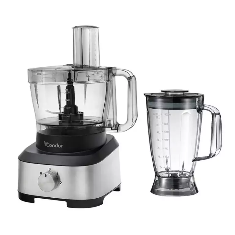 ROBOT DE CUISINE CONDOR MULTI FONCTIONS 1000W – 3.5 Litres – Silver et Noir – RC-MV1SN