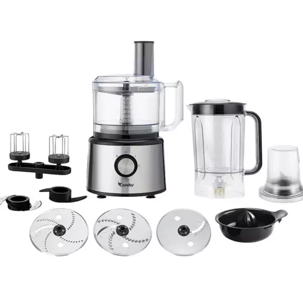 ROBOT DE CUISINE CONDOR MULTI FONCTIONS MASTER MIX 750W – 2.3 Litres – Silver – RC-MM1SN