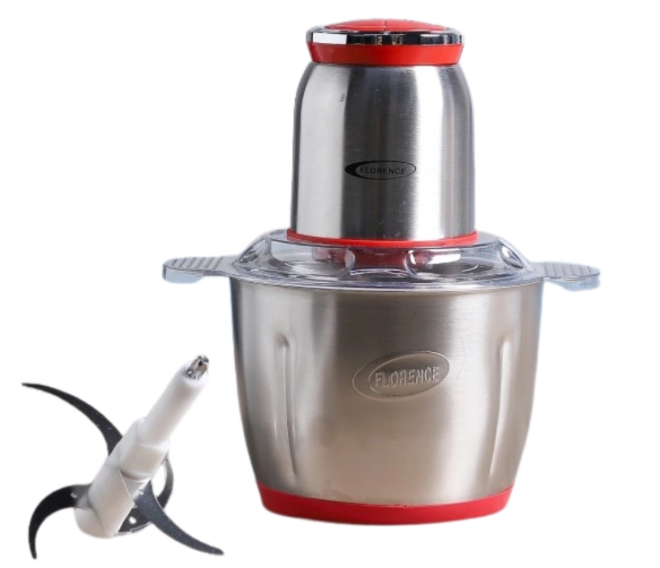 Hachoir Bol Florence 3 Litres 1000W Inox et Rouge – AT7002R