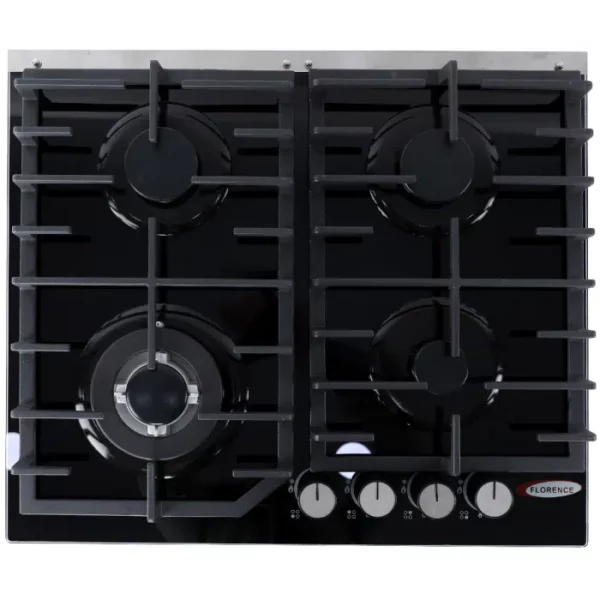 Plaque de Cuisson FLORENCE FH-6095GB - 4Feux - Fonte - Vitre Noir