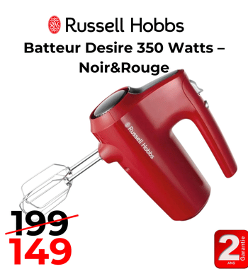 Batteur Desire 350 Watts – Noir&Rouge