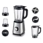 Blender Kenwood 1000W Avec 3 Moulins Plastique – Noir & Inox