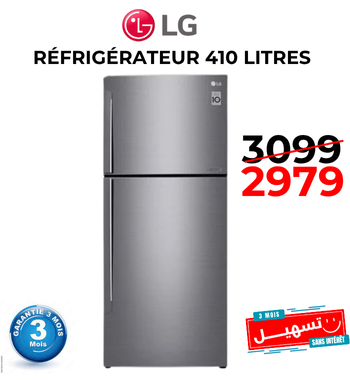 Réfrigérateur LG GL-C432HLCM 410 Litres NoFrost – Silver