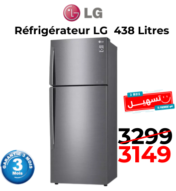 Réfrigérateur LG GL-C502HLCL 438 Litres NoFrost – Inox