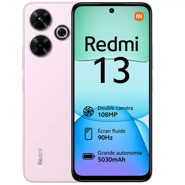 Smartphone XIAOMI Redmi 13 8Go 128Go – Rose