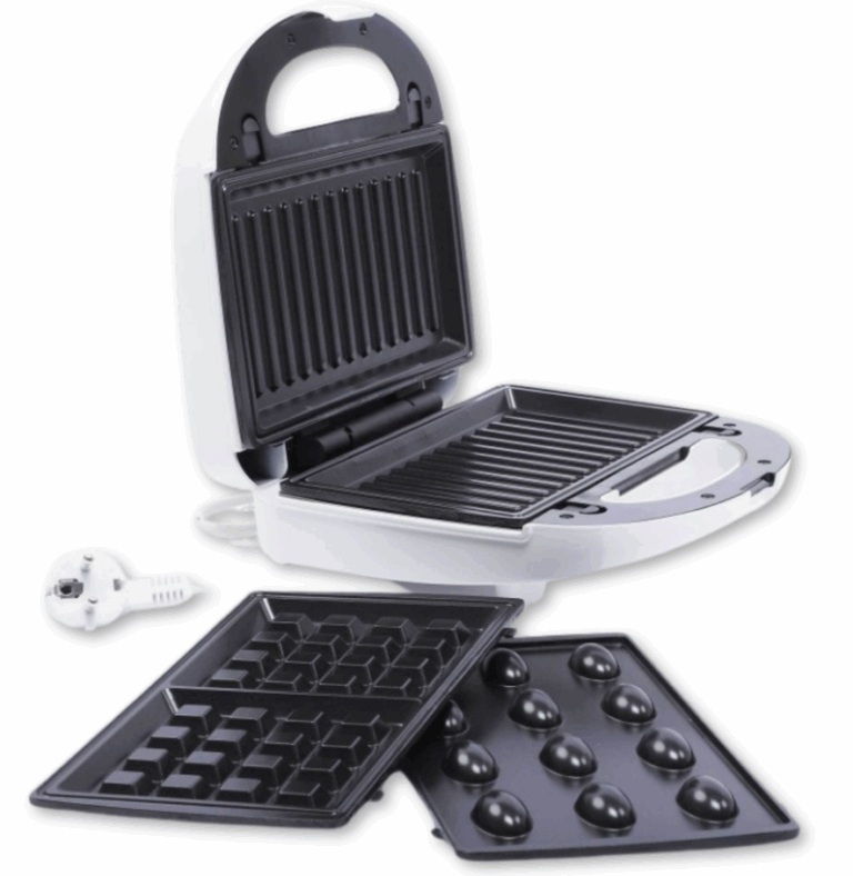 Appareil De Cuisson 3en1 Florence Panini Gaufre Zouza HK213W Blanc