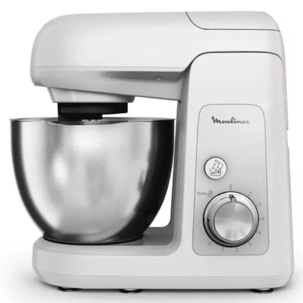 Robot Pétrin Moulinex 4.6L - 1100W - QA521B25 - Gris clair