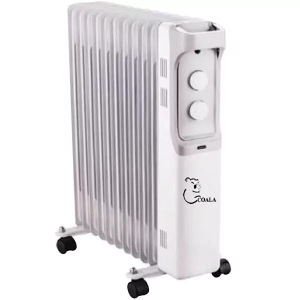 Radiateur à Bain D'huile Coala Compact BH2500 11 éléments 2500W Blanc