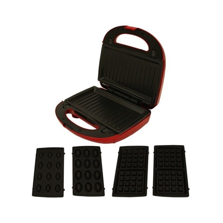 Appareil De Cuisson 3en1 Florence Panini Gaufre Zouza HK213R Rouge