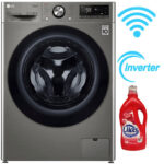 Machine à Laver Frontale LG F4Y5EYGYPV Smart Inverter 11Kg Silver