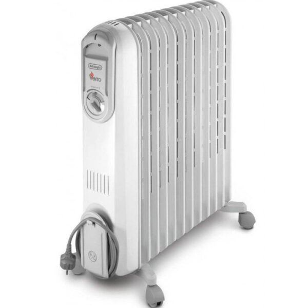Radiateur Bain d'Huile DELONGHI V551225 12 Éléments 2500W - Blanc