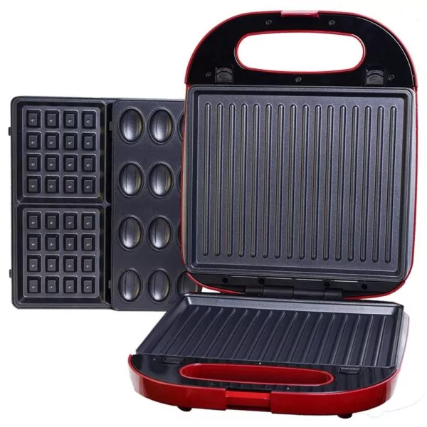 Appareil 3 en 1 Florence HK465 – Panini, Zouza & Gaufrier 1400W au meilleur prix en Tunisie