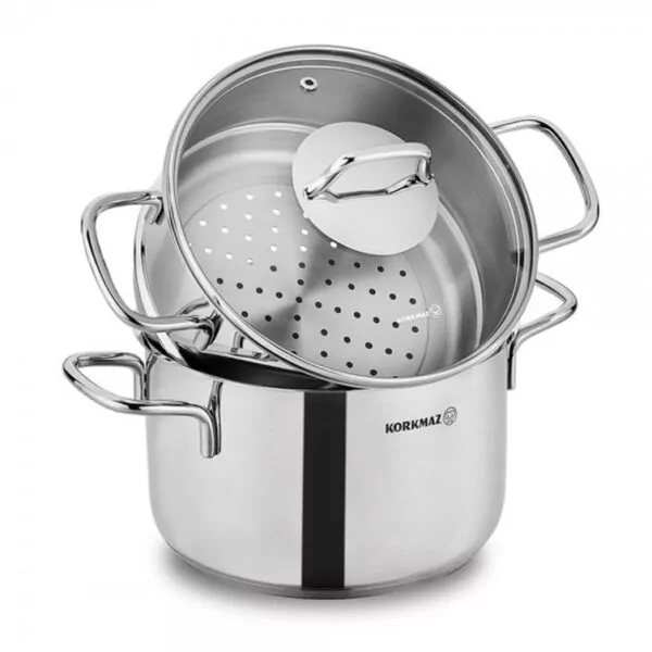 Couscoussier KORKMAZ Perla 18/10 6,9 Litres