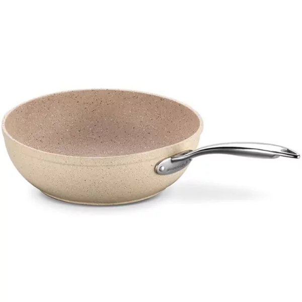 Moule A Wok KORKMAZ 24cm Granite Beige