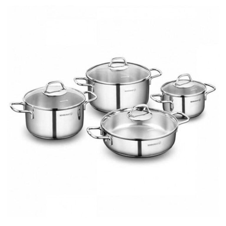 SET Cookware 8 Pièces KORKMAZ PERLA A1606 Inox