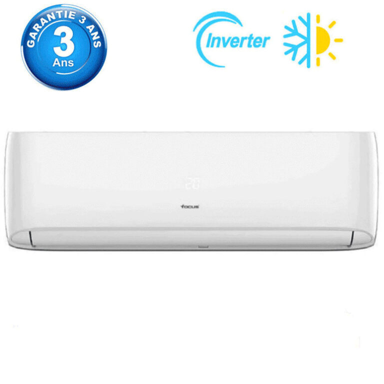 Climatiseur Focus 18000 BTU Inverter Tropicalisé FC-18CH Chaud & Froid Blanc