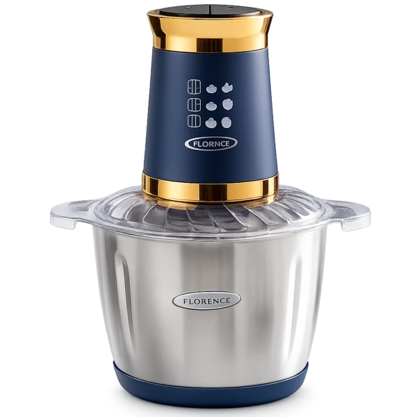 Hachoir Bol Florence Inox 3L 1200W Bleu - R-7038-B