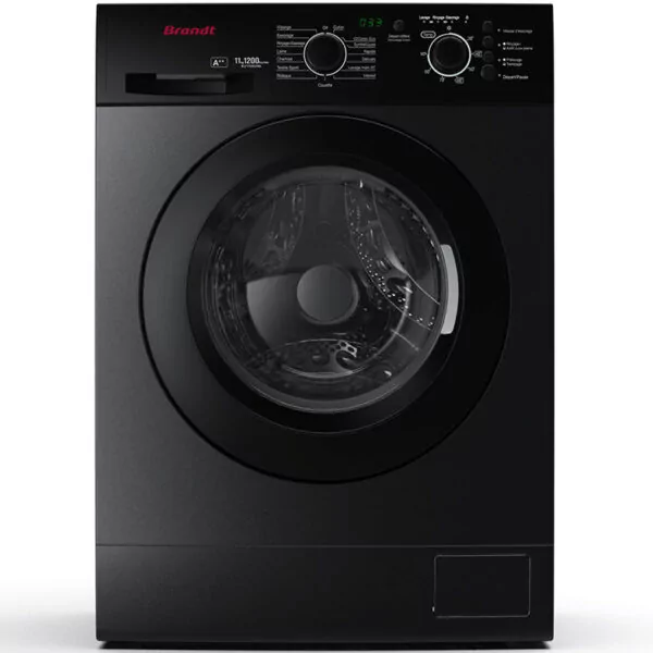 Lave Linge Frontal BRANDT BLF1120SDBL 11kg - Dark Silver