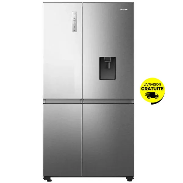 Réfrigérateur Side By Side Inverter HISENSE 637L NoFrost RS5P668NMC - Inox