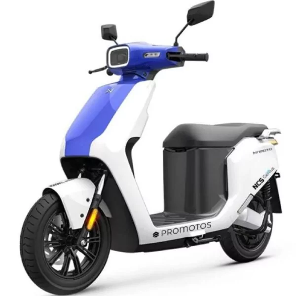 Scooter Électrique LVNENG NCS GENUIS - Blanc et Bleu
